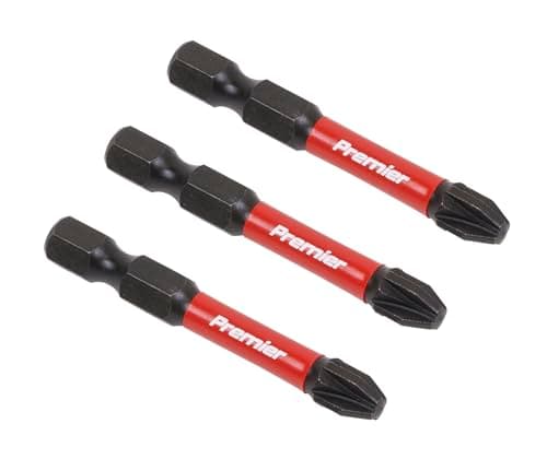 Image of Sealey 3pc 50mm Pozi #3 Impact Power Tool Bit Set - AK8234