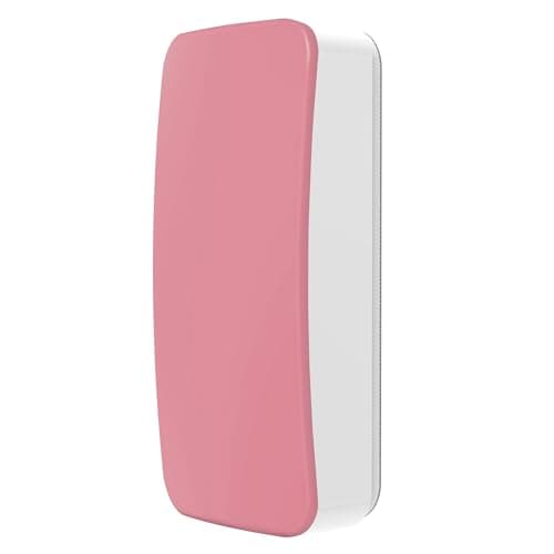 Image of WallDeca Whiteboard Eraser Magnetic, Felt Surface Rubber Cleaner for Dry Erase Boards, Strong Magnet Whiteboard Accessories for Glass, Office, Classroom, Home Use – Contoured Design, Pink