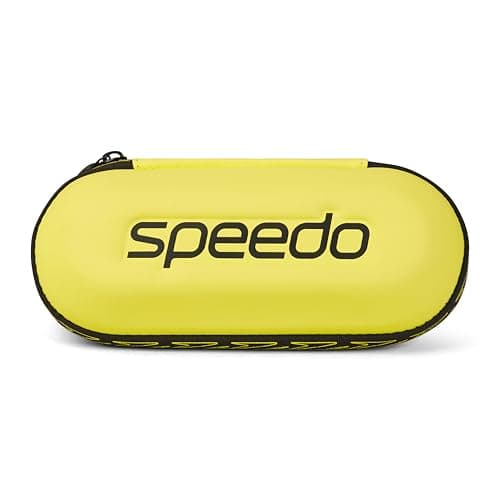 Image of Speedo Unisex-Adult Swimming Goggle Case | Storage | Protection, Safety Yellow SIL, One Size