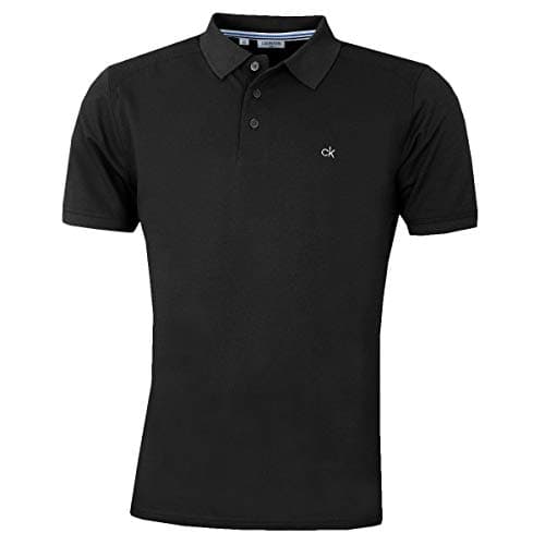 Image of Calvin Klein Mens Campus Polo Shirt - Black - S