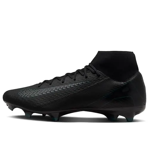 Image of Nike Zm Superfly 10 Acad Fg/Mg Men's Football Shoe, Black/Black/Deep Jungle, 8