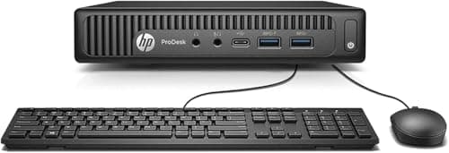 Image of HP Prodesk 600 G2 Mini Desktop PC, Intel Core i5-6500, 8GB RAM, 256GB SSD, US Keyboard, WiFi, Bluetooth, Windows 11 Pro (Renewed)