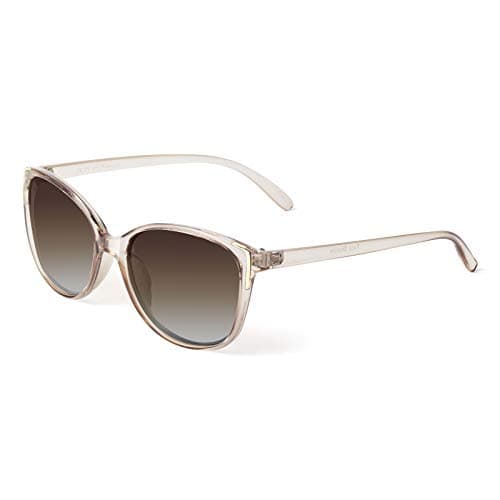 Image of Face Shadow Cat Eye Sunglasses for Women Polarized Fashion Metal Decoration Ultralight UV400 Protection Champagne