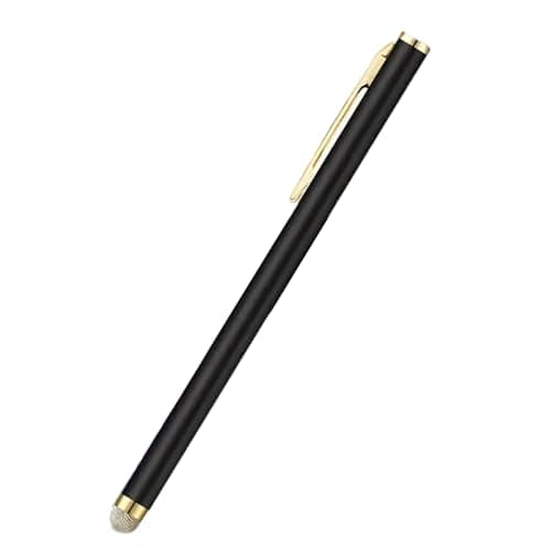 Image of Premium Metal Pen Gold Clip Replaceable Fabric Tip for Tablets Smartphones Lightweight Design Gold Clip Styluses Pen for Touchscreens