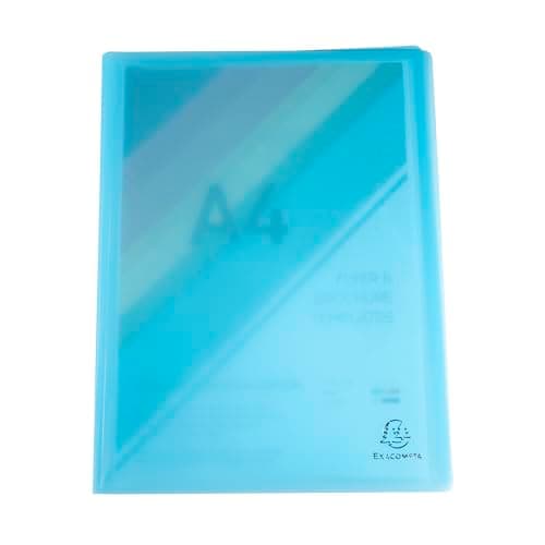 Image of Exacompta - Ref 88270E - Chromaline Translucent Pastel PP Welded Display Books - 240 x 320mm in Size, Suitable for A4 Sized Documents, 20 Pockets, 40 Viewing Pages - Random Colour