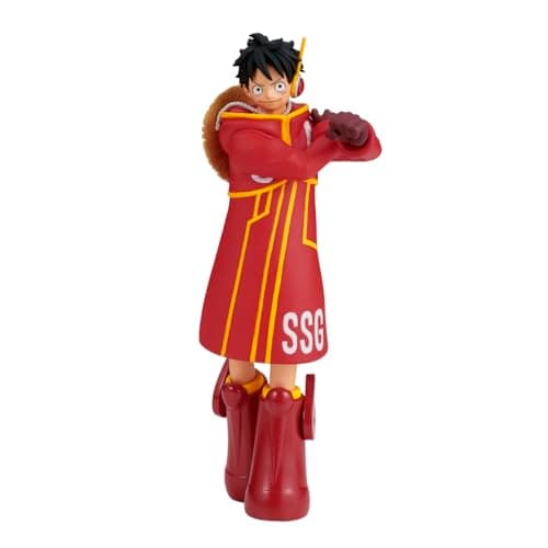 Image of BANPRESTO Monkey D. Luffy One Piece Collectible Action Figure - The Shukko - View Egghead, 14 cm - BP28587P Multicolor, Optimal for Anime Fans