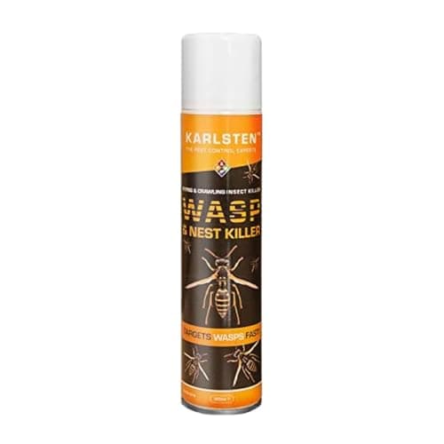 Image of Karlsten Wasp & Nest Killer Spray | Maximum Strength, Fast-Acting Formula | Kills Wasps, Hornets & Nests Instantly | Long-Lasting Indoor & Outdoor Pest Control | 300ml