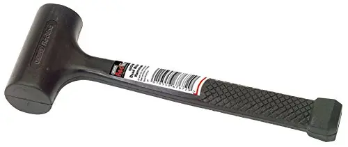 Image of Draper Redline 67672 600 g 21 oz Dead Blow Hammer , Black