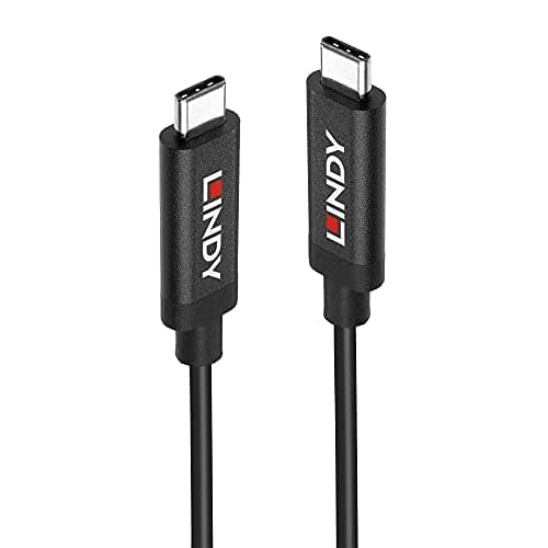 Image of LINDY USB Type-C 3.2 Gen 2 Type C/C Active Cable, 3m - Active Cable for Video Signals and Data Transfer up to 10 Gbps, Supports DisplayPort 1.4 High Resolution, UHD up to 8K 7680x4320@60Hz