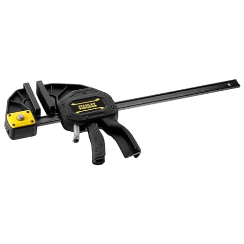 Image of Stanley FMHT0 Single Lever Clamp Size L 135 kg Clamping Force 300 mm Wingspan 495 mm Length 175–480 mm Spread Width, 300 mm, black/grey
