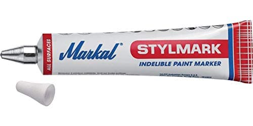 Image of Markal 96653 Stylmark Marker, Pointed Ballpoint Pen 3 mm, Yellow