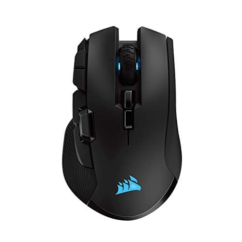 Image of CORSAIR IRONCLAW RGB WIRELESS, Rechargeable Gaming Mouse with SLISPSTREAM WIRELESS Technology, Black, Backlit RGB LED, 18000 DPI, Optical