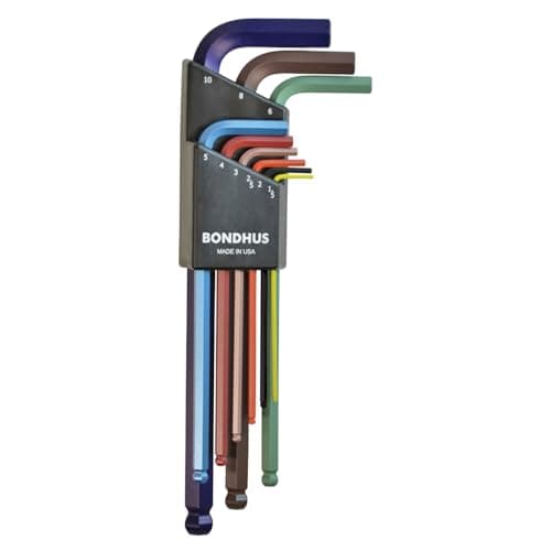Image of Bondhus 69499 Ball End L-Wrench Set with Colorguard Finish, 9 Piece Multicolour'