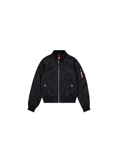 Image of Alpha Industries Unisex Kid's MA-1 TT Bomber Jacket, Black, 14 Years