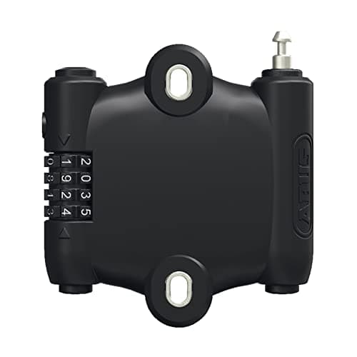 Image of ABUS extendable cable lock - SportFlex 2504 - bicycle lock for mounting under the bottle cage - combination lock - lightweight, flexible, space-saving - cable length 90 cm