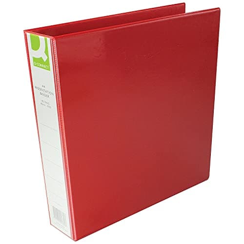 Image of Q-Connect A4 40mm Presentation 4d-Ring Binder - Red