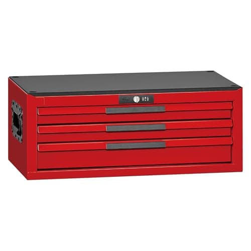 Image of Teng Tools 26 Inch Wide 3 Drawer PRO35 Heavy Duty Red Middle Box - TSM26R3