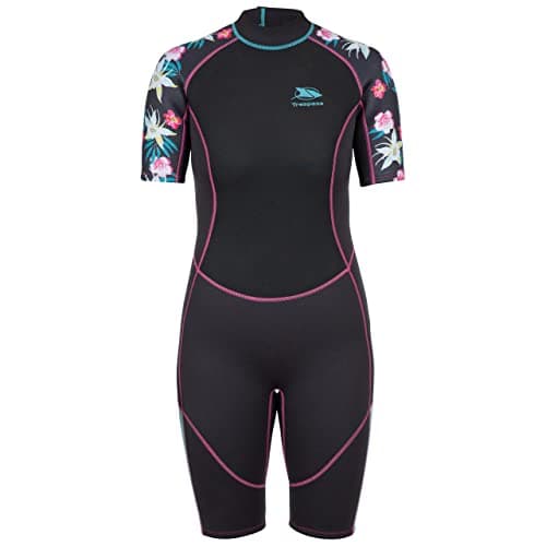 Image of Trespass Womens Wetsuit Short 3mm Back Zipper Sonar