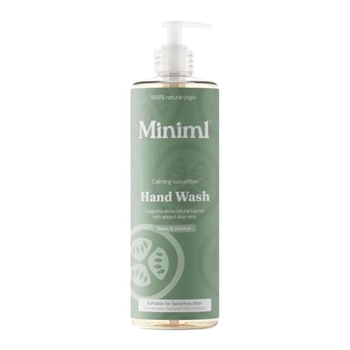 Image of Miniml Natural Hand Wash – Calming Cucumber 400 ml Vegan & Cruelty Free Liquid Soap for Sensitive Skin, Moisturising & Gentle Everyday Hand Cleansing