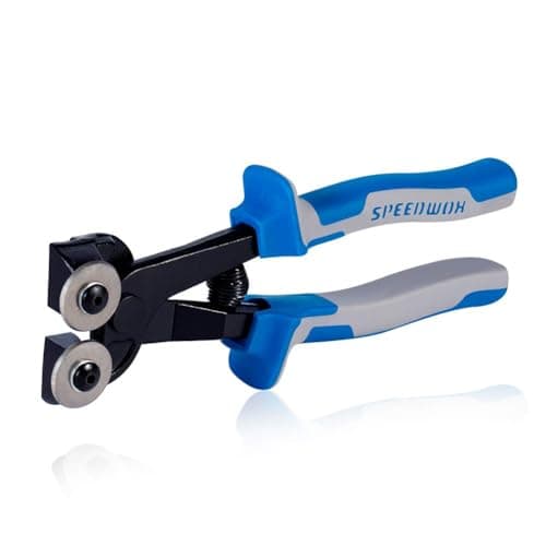 Image of SPEEDWOX Glass Tile Nipper 8 Inches High Strength Tungsten Carbide Scoring Wheels for Quickly Cutting Porcelain Mosaic Ceramic Mirror Professional Glass Cutters Score Tile Working Tool Heavy Duty