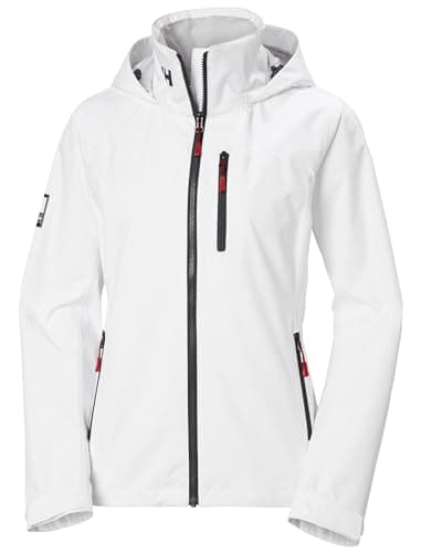 Image of Helly Hansen Women's W Crew Hooded Jacket 2.0, White, M