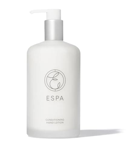 Image of ESPA Bergamot & Jasmine Hand Lotion 400ml | Limited Edition Refillable Glass Bottle | Essential Oil Aromatherapy Hand Lotion | Shea Butter, Sweet Almond & Coconut