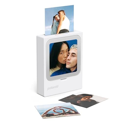 Image of Polaroid - Bundle HiPrint 3x3 (7.6 cm x 7.6 cm) Pocket Bluetooth Photo Printer White + 60 Sheets