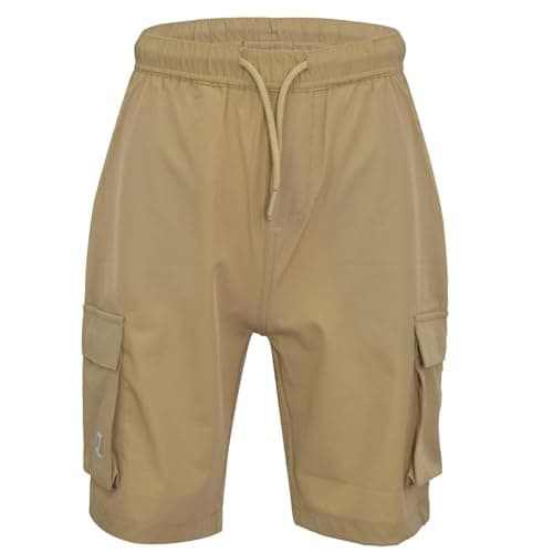 Image of A2Z 4 Kids Boys Active PE Cargo Shorts Comfy Lightweight - Shorts S14 Khaki 7-8