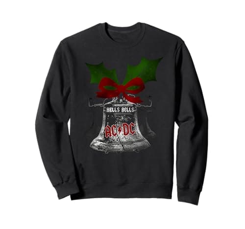 Image of Official AC/DC Hells Bells Music Merch for Fans Christmas Sweatshirt