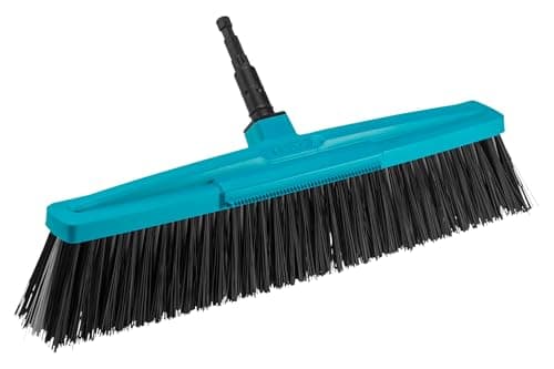 Image of Gardena combisystem Road Broom: Stable broom for the garden and the paths around the house, 45 cm working width, polypropylene bristles (3622-20)