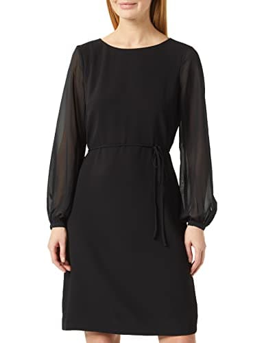 Image of French Connection Women's Addinalla Balloon Sleeve Dress Casual, Black, 10