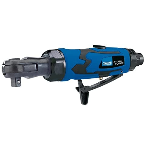 Image of Draper 65019, Storm Force Stubby Air Ratchet (3/8" Square Drive), Blue