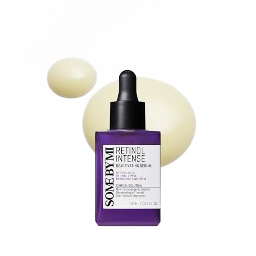 Image of SOME BY MI Retinol Intense Reactivating Serum 30 ml – Retinol Bakuchiol & Niacinamide Serum for Anti‑Aging & Pore Minimizer– Vegan Glass Skin Korean Skincare with Hyaluronic Acid Hydration