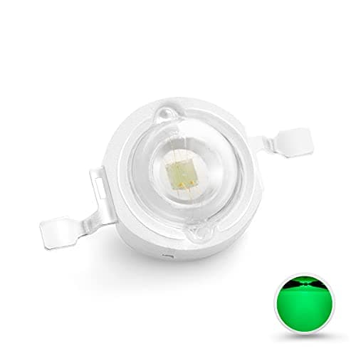 Image of CHANZON 10 pcs High Power Led Chip on Board 3W Green (400mA - 500mA / DC 3V - 3.4V / 3 Watt) Super Bright Intensity SMD COB Light Emitter Components Diode 3 W Bulb Lamp Beads DIY Lighting