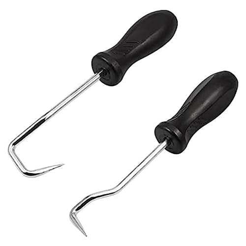 Image of Fuhjythy 2Pcs Hose Removal Hook Set Kit Hose Removal Tools O Ring Removal Tools for Automotive Supplies Radiator Coolant Hose Removal 8 Inches