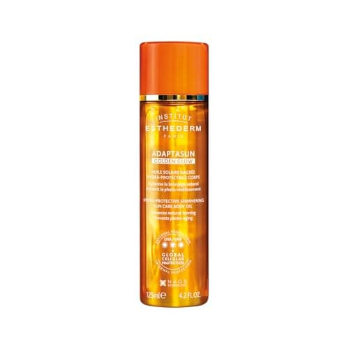 Image of Institut Esthederm Adaptasun UVA/UVB Golden Glow Hydra-Protective Shimmering Sun Care Body Oil - Strong Sun Protection 125ml