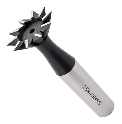 Image of NACX 25mm x 45-Degree HSS Dovetail Cutter Milling End Mill, High Speed Steel Dovetail Milling Cutter