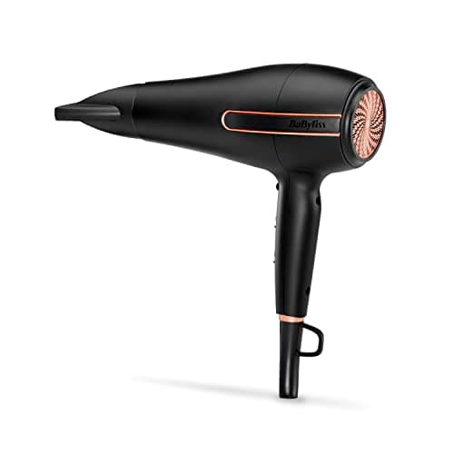 Image of BaByliss Super Power Hair Dryer - Ultra-Fast 2400W Air Flow, Ionic Frizz-Control, Salon-Grade AC Motor, 3 Heat & 2 Speed Settings, Black, 5240U