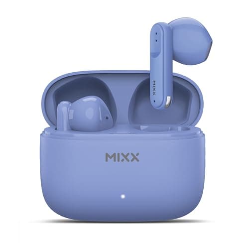 Image of Mixx StreamBuds Switch A7 Silicone-Free True Wireless Earbuds – Bluetooth 5.4 In-Ear Headphones with USB-C Charging Case, 18H Playtime, Quick Charge, Touch Controls, Voice Assistant, (Sky Blue)