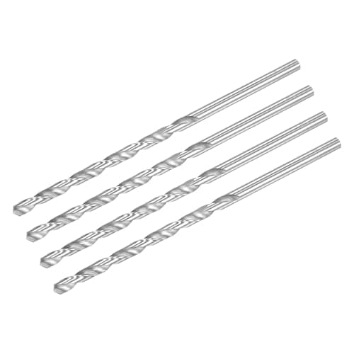 Image of sourcing map 6mm Twist Drill Bits, High-Speed Steel Straight Shank Extra Long Drill Bit 160mm Length for Wood Plastic Aluminum, 4pcs