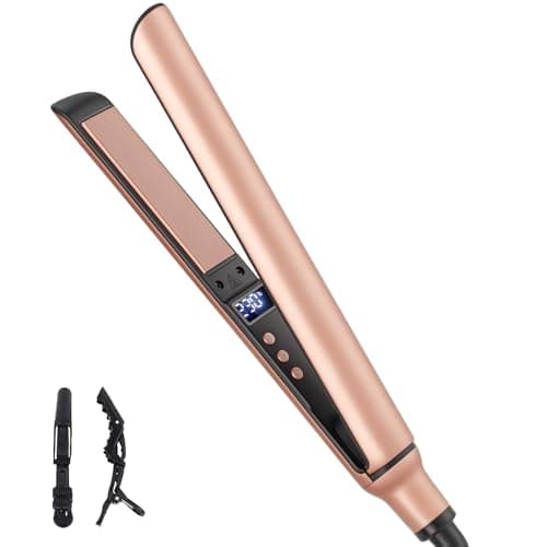 Image of Mini Hair Straightener, Ceramic Small Straighteners for Short Hair, Mini Flat Irons Quick Styling Tool Dual Voltage for Travel