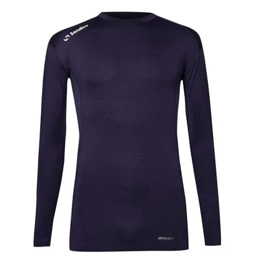 Image of Sondico Mens Base Core Long Sleeve Base Layer Top Navy M
