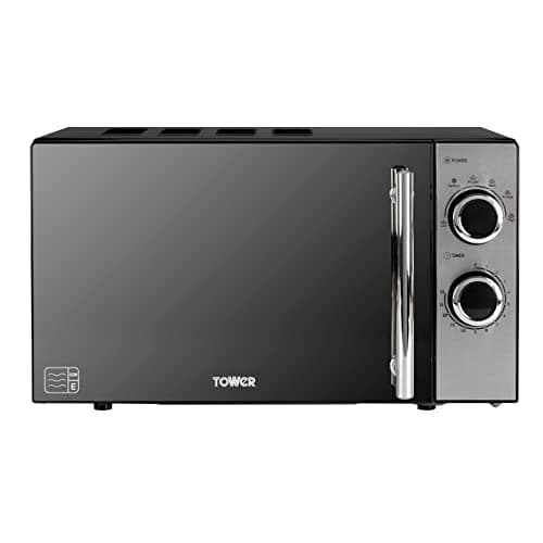 Image of Tower 800W 20L Microwave with 5 Power Levels and a 30 Minute Timer, Black, T24015