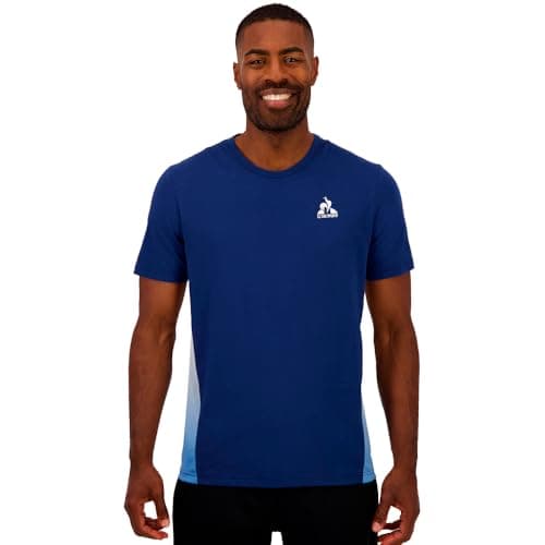 Image of Le Coq Sportif Men's Bat Sp Tee Ss N°4 M T-Shirt, Blue, XL