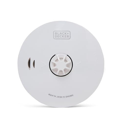 Image of BLACK+DECKER Multi-Sensor Smoke And Heat Alarm. Battery Powered With 10 Year Battery Included. Easy To Install Smoke Detector Fire Alarm. Smoke Alarms for Home.