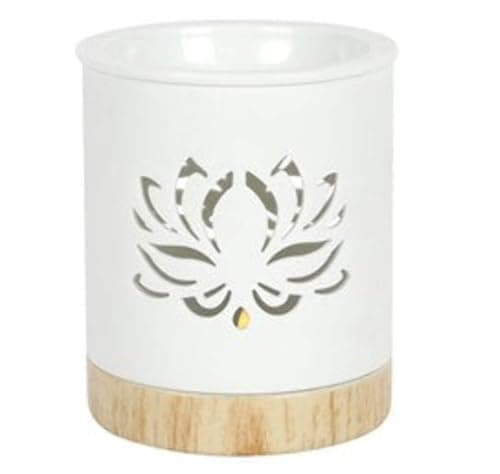 Image of something different OB_34930 Oil Burner | White Lotus Cut Out | 1pc. 309g