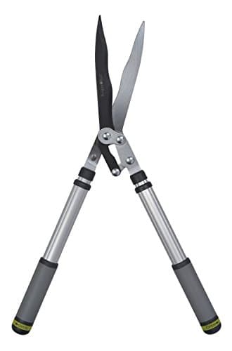 Image of Burgon & Ball RHS Endorsed Telescopic Handled Wavy Edged Hedge Shear, 65.5 cm Length