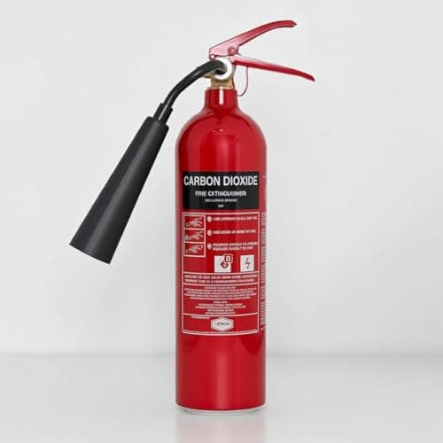Image of 2KG CO2 Jewel Fire Extinguisher – Class B & Electrical Fires – BS EN3 & UKCA Certified, Frost-Free Horn, 10-Year Warranty, Wall Bracket Included