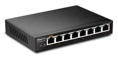 Image of Draytek VigorSwitch G1080, 8-Port Gigabit Switch, Wall Mountable, Power from USB, QoS, 802.1q VLANs