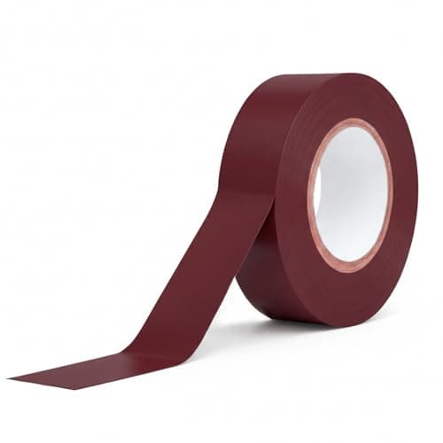 Image of WINSOME Electrical Tape Pack of 1 | 20m X 19mm Waterproof Insulation Tape for Electric Wires & Cables | Strong & Sticky Electrician’s Tape for Preventing Short Circuits (Brown)